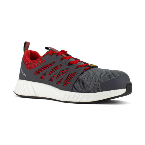 GREY RED WHITE SPORT OX S1P ESD